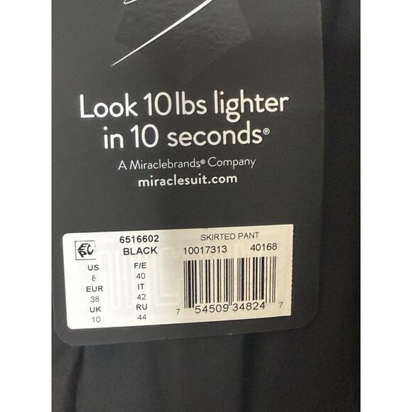 New Miraclesuit Black Solid Skirt Brief Swim Bottom Size US 8 Miracle Suit - Picture 3 of 9